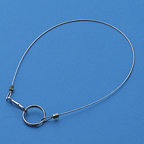 带金属配件和戒指的不锈钢线链F-4000.8&phi;x 400 10件套件套件308043