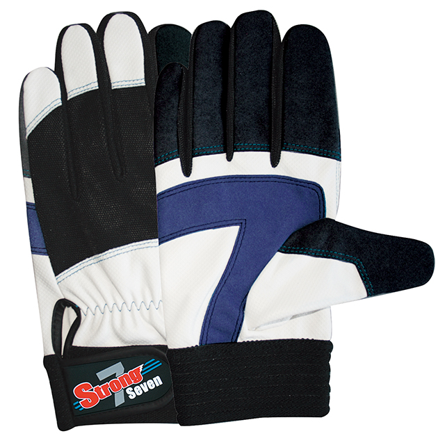 人造皮革手套SR-7W强七个白色LL（包括10对）