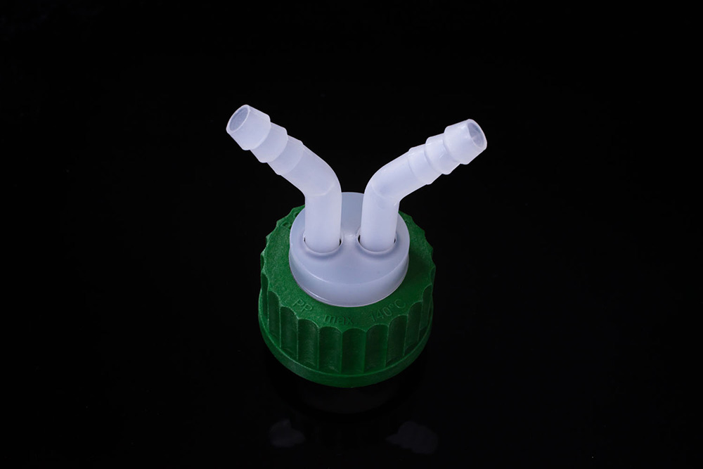 GL45软管的GL45瓶盖，端口数：2 BL80048，1 PC