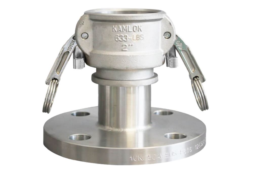 Camlock双锁型铜（SUS）633-LBSL 4英寸SST带法兰