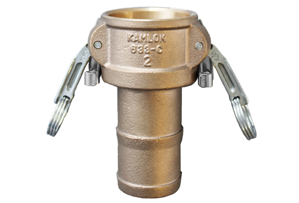 Camlock双锁耦合器（青铜）软管柄633-CL 4英寸BR（对于软管内径100mm）