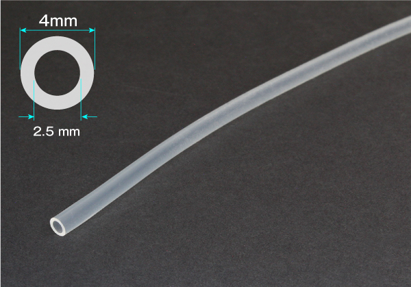 有机硅橡胶管2.5mm x 4mm切割