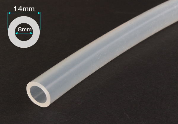 硅胶橡胶管8mm x 14mm切割