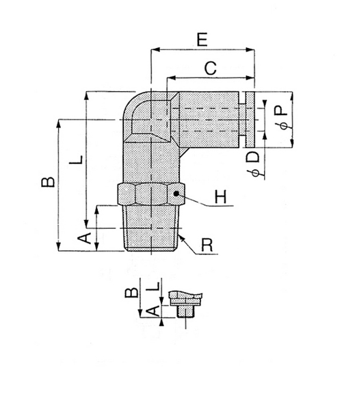 洁净室的Elbo PL 12-03-C（10件）
