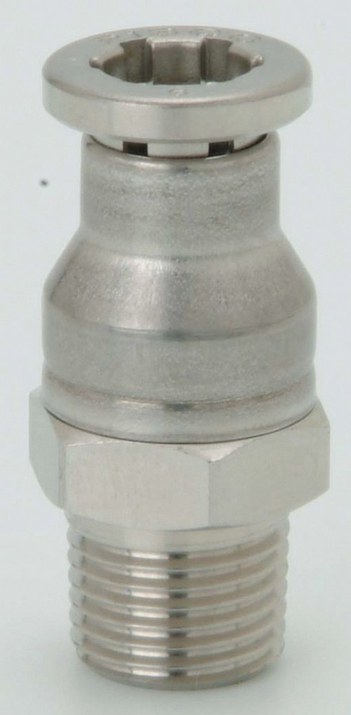 管子拟合SUS316直sspc 6-m5适用的管外径6螺钉M5 x 0.8