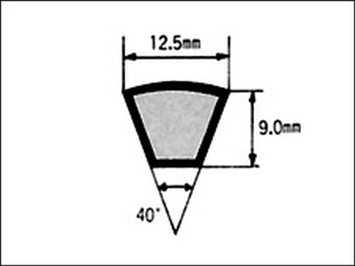 耐热V带（红色）类型100 2540mm