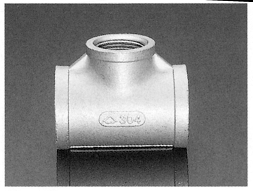 SUS管道配件：不锈钢直径不同的奶酪1-1/4 x 3/4