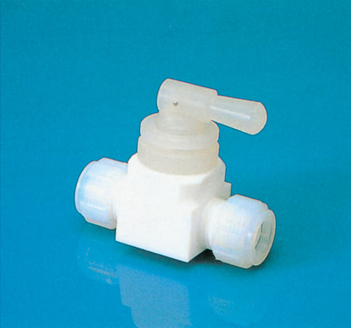 PTFE拨动阀类型I（由PTFE制成）适用的管外径12&phi;孔直径&phi;5