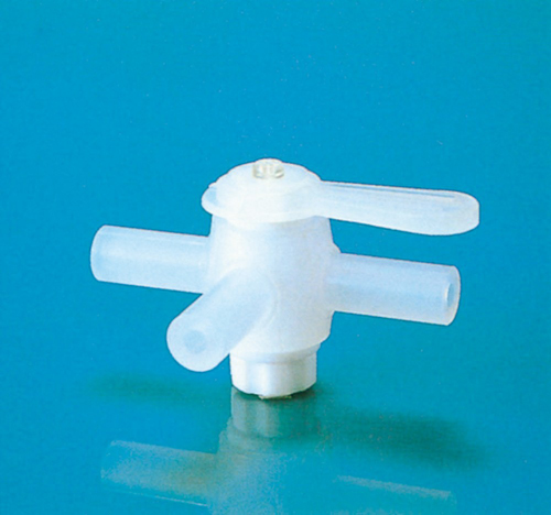 PFA三向阀（用于拟合）分支管道外径12&phi;插头18孔口直径&phi;4