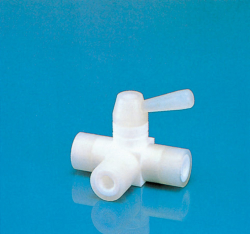 PTFE三向球阀（由PTFE制成）连接螺钉RP1/2孔口直径&phi;10