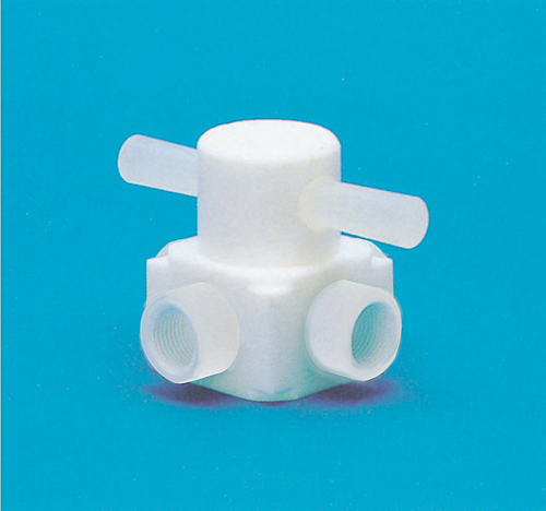 PTFE  四向阀压力型型（由PTFE制成）孔口直径&phi;12x连接螺钉PT3/4