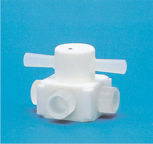 PTFE  三向阀按钮类型（PTFE）孔口直径&phi;12x连接螺钉PT3/4