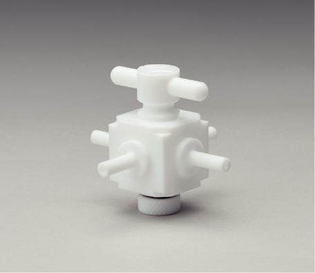 所有PTFE 4向阀（用于PTFE的按压/制造）分支管道外径8&phi;