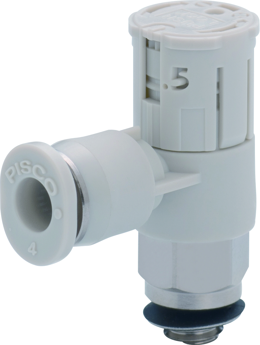 速度控制器类型，带有拨号金属插座低流量英寸尺寸JSGC1/4-m5alw