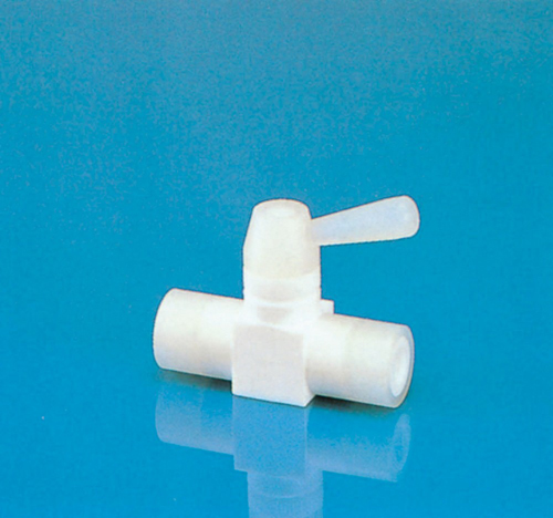 PTFE双向球阀（由PTFE制成）连接螺钉RP3/4孔口直径&phi;15