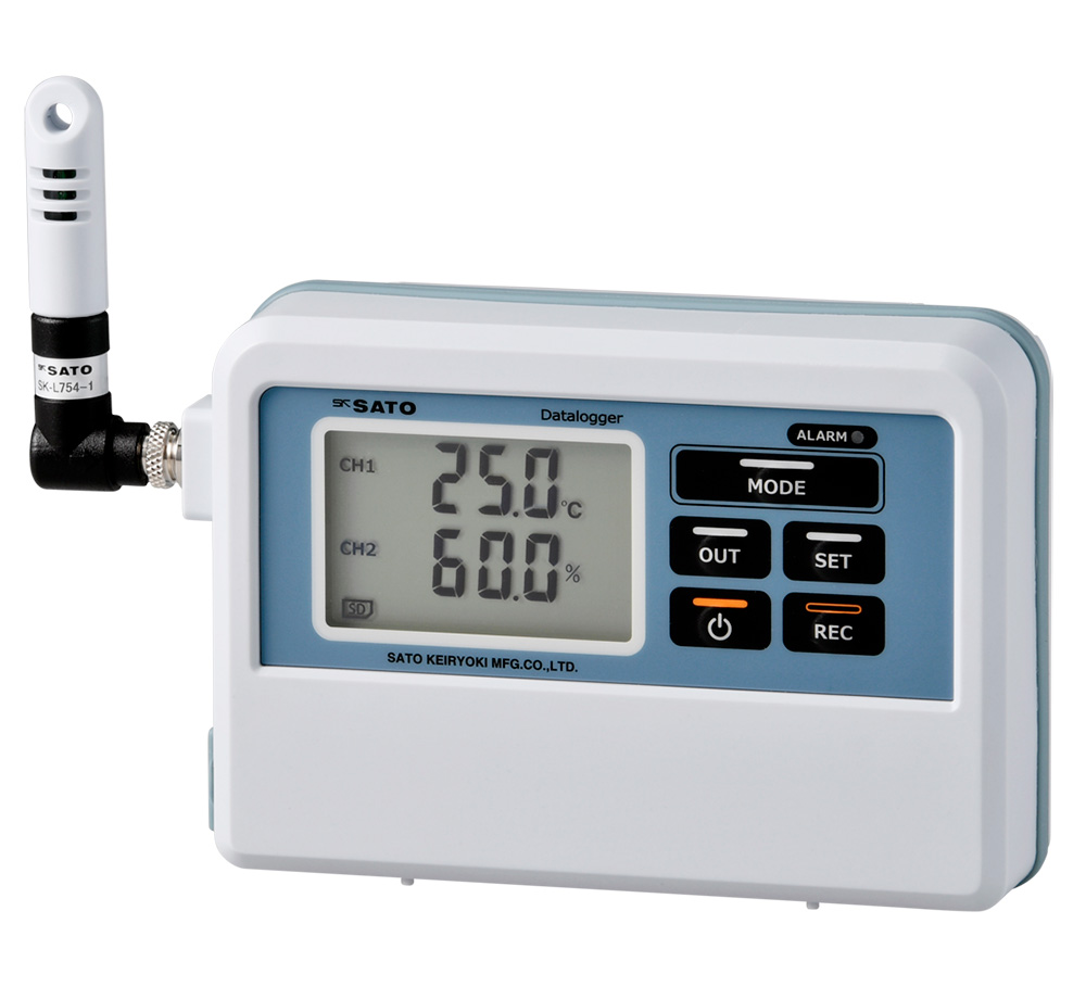 温度和湿度记录器SK-L754，指示器仅8870-00