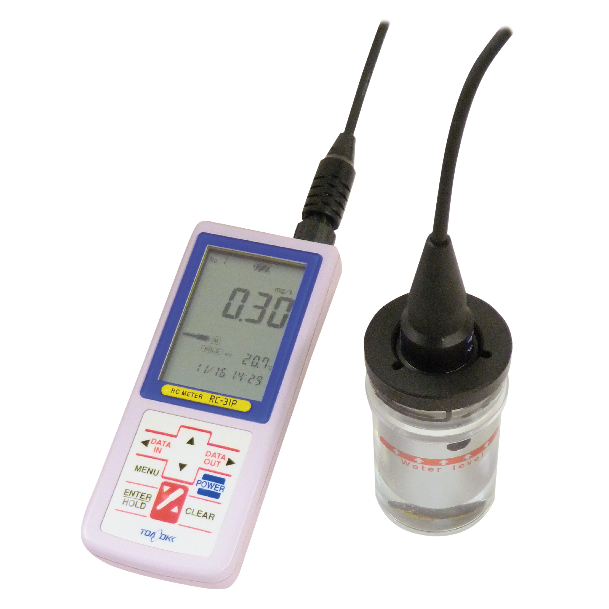 用于测量水收集和注入的便携式残留氯计RC-31P-F