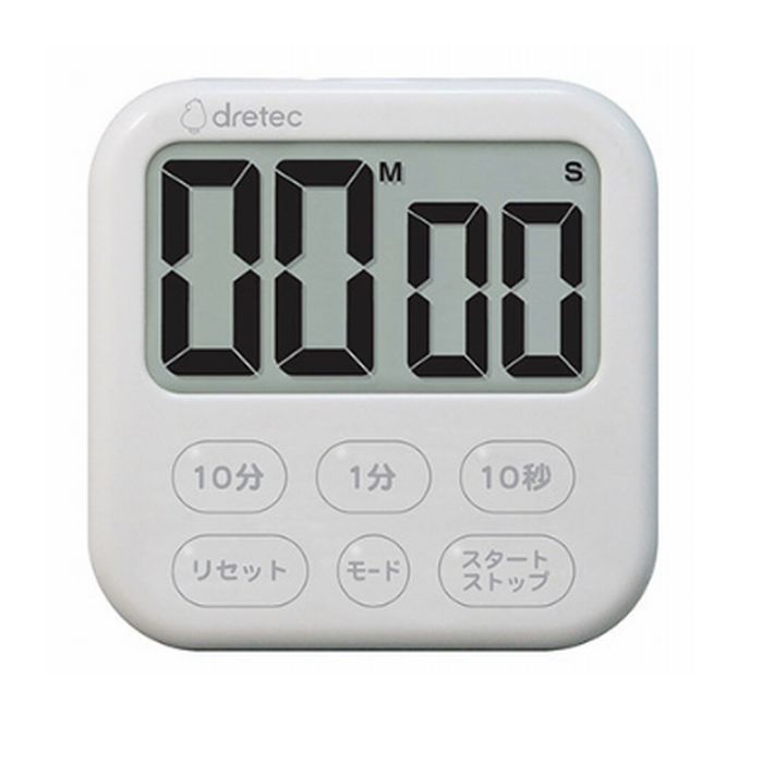 大屏幕计时器&ldquo;肥皂6&rdquo;白色T-615WT 1979-01-0005720