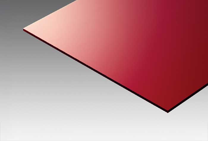 Taxsharon Tsland N102抗稳定型红色透明3.5T厚度100 x 100