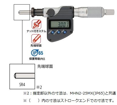数字千分尺（350-254-30）MHN4-25MX