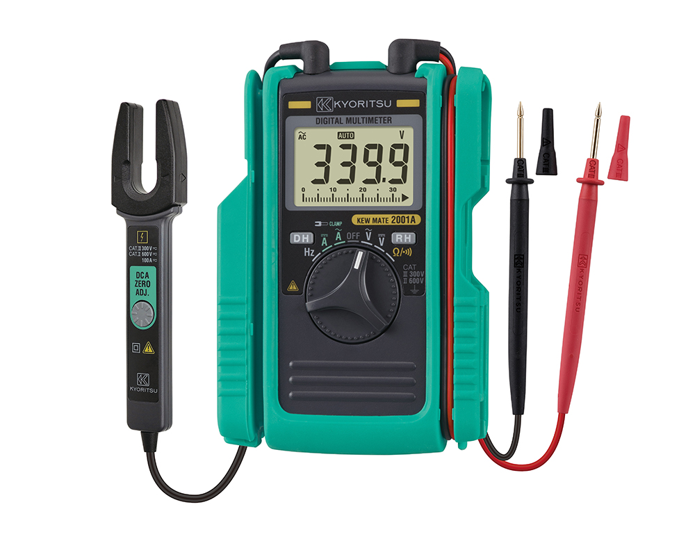 KEW2001A数字万用表，带有AC/DC夹具