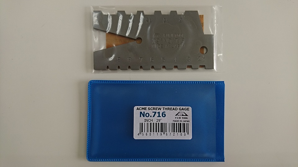 角度ACME量规29&deg;716