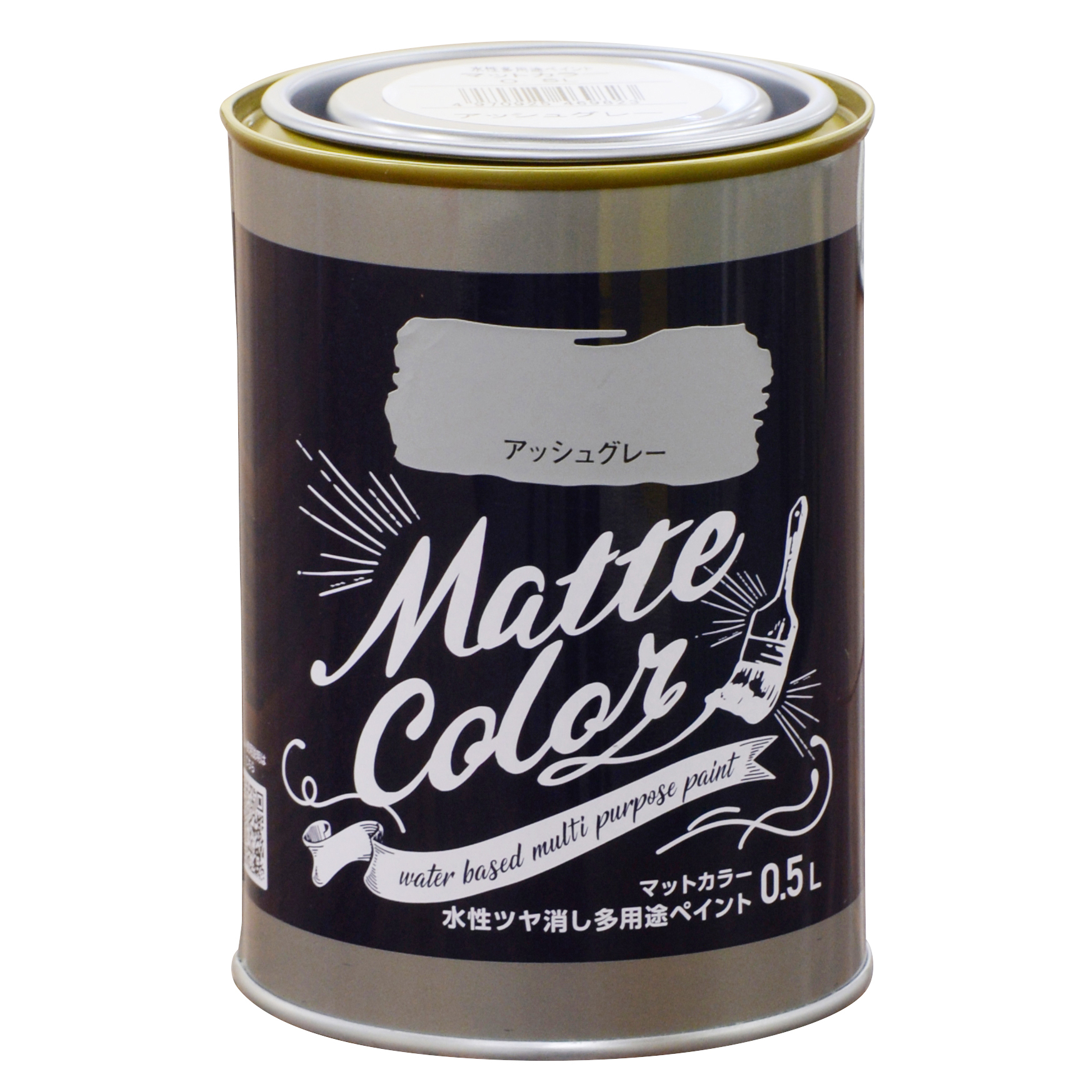 水基多功能油漆哑光颜色0.5L灰灰色