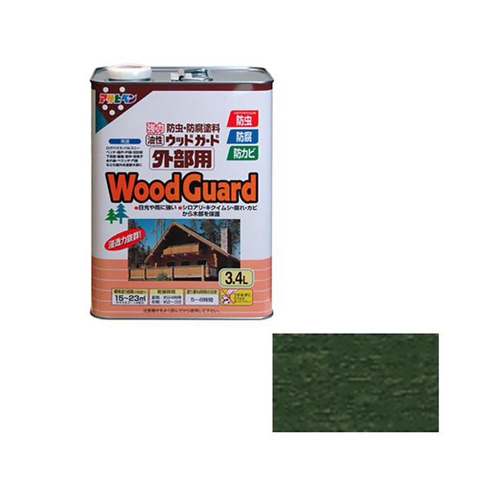 油基木护卫，外部用途，3.4L，科罗拉多州绿色