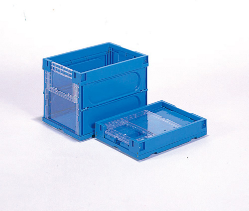 带门（PP）Oricon 38B带滑门440mm x 318mm x 326mm蓝色的Oricon