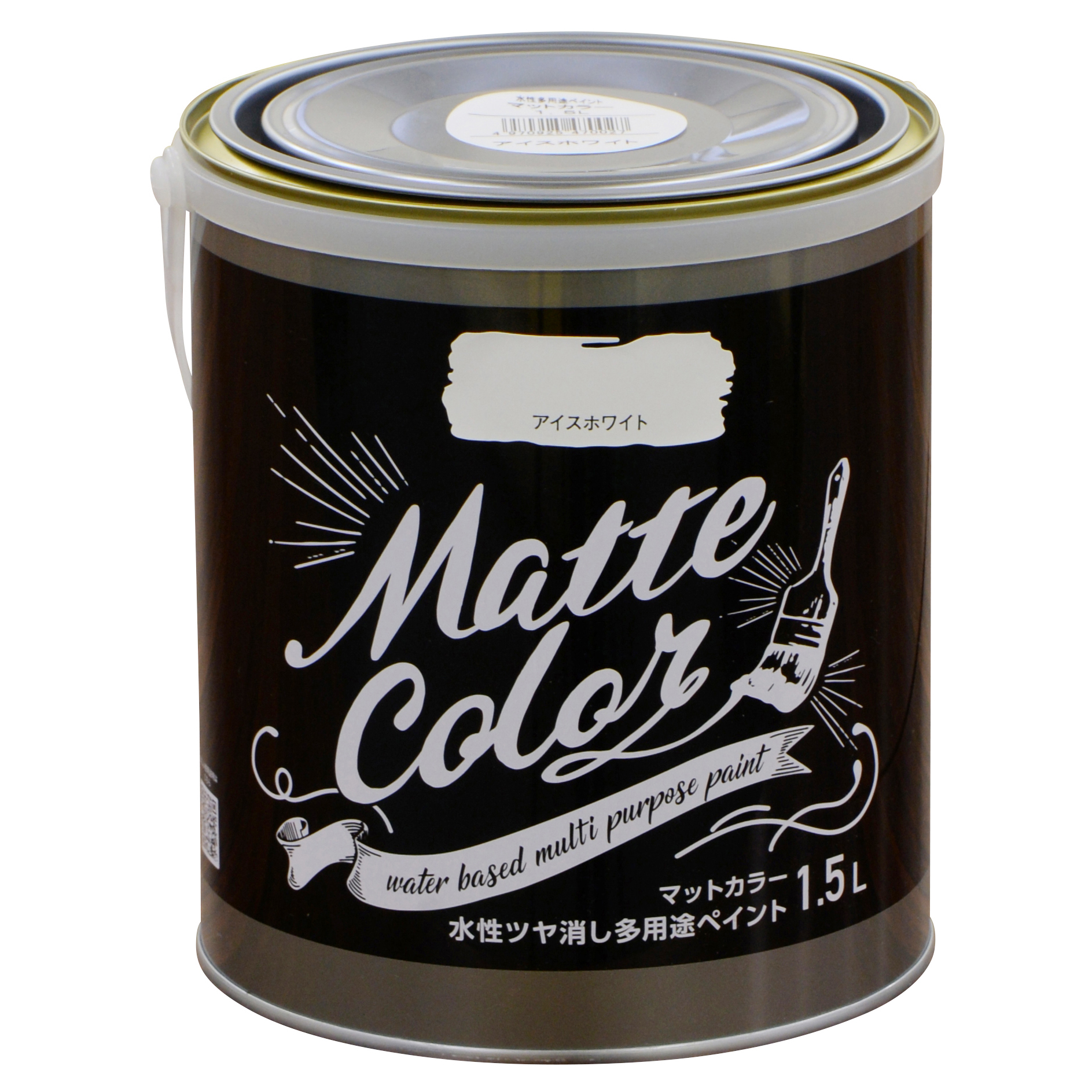 水基多功能油漆哑光颜色1.5l冰白色