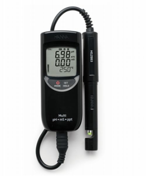 pH/EC/TDS/℃便携式多功能总1M电缆HI 991300D