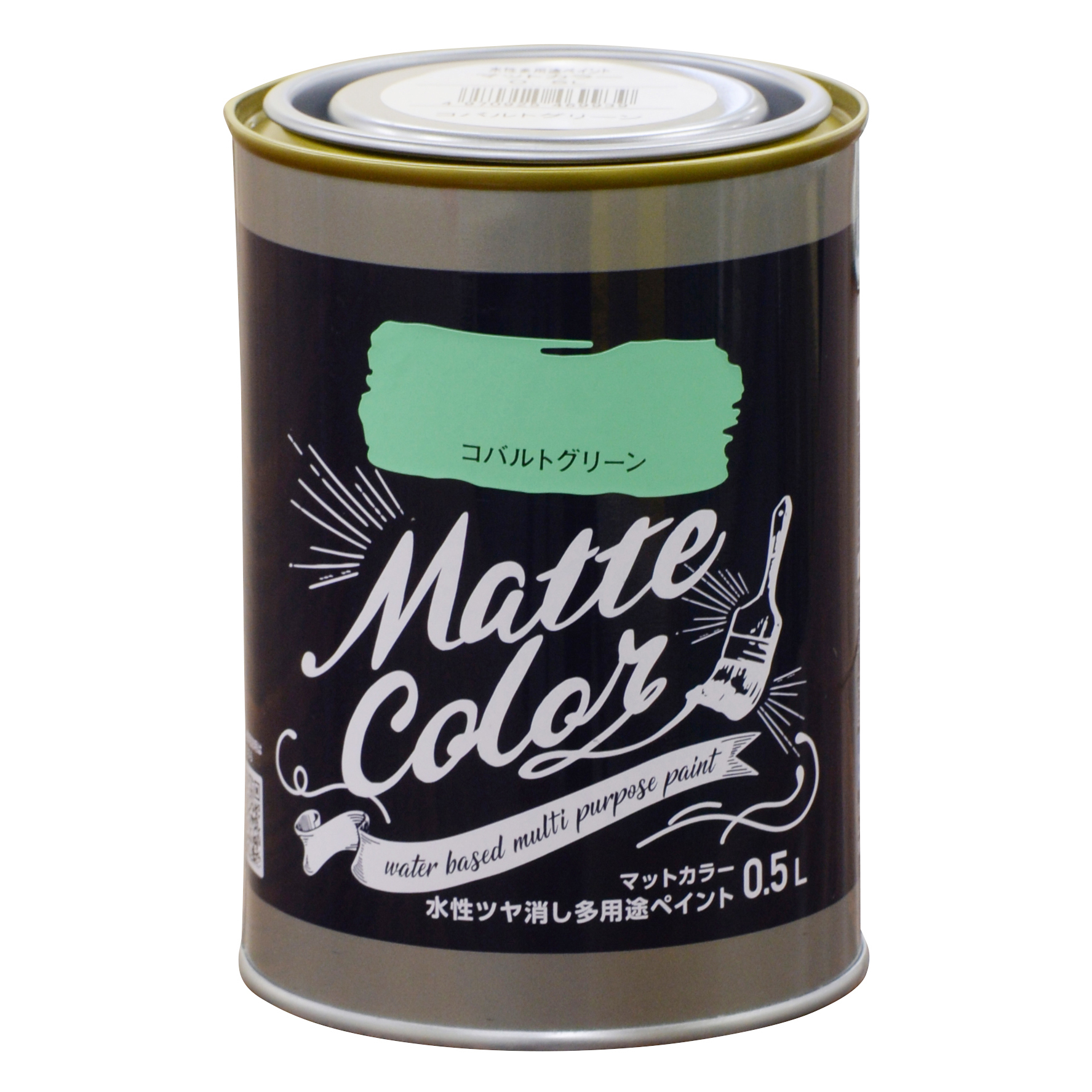 水基多功能油漆哑光颜色0.5L钴绿色