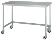 带脚轮的工作表（SUS430/三侧架）WTC-18090-U75 1800 x 900 x 800