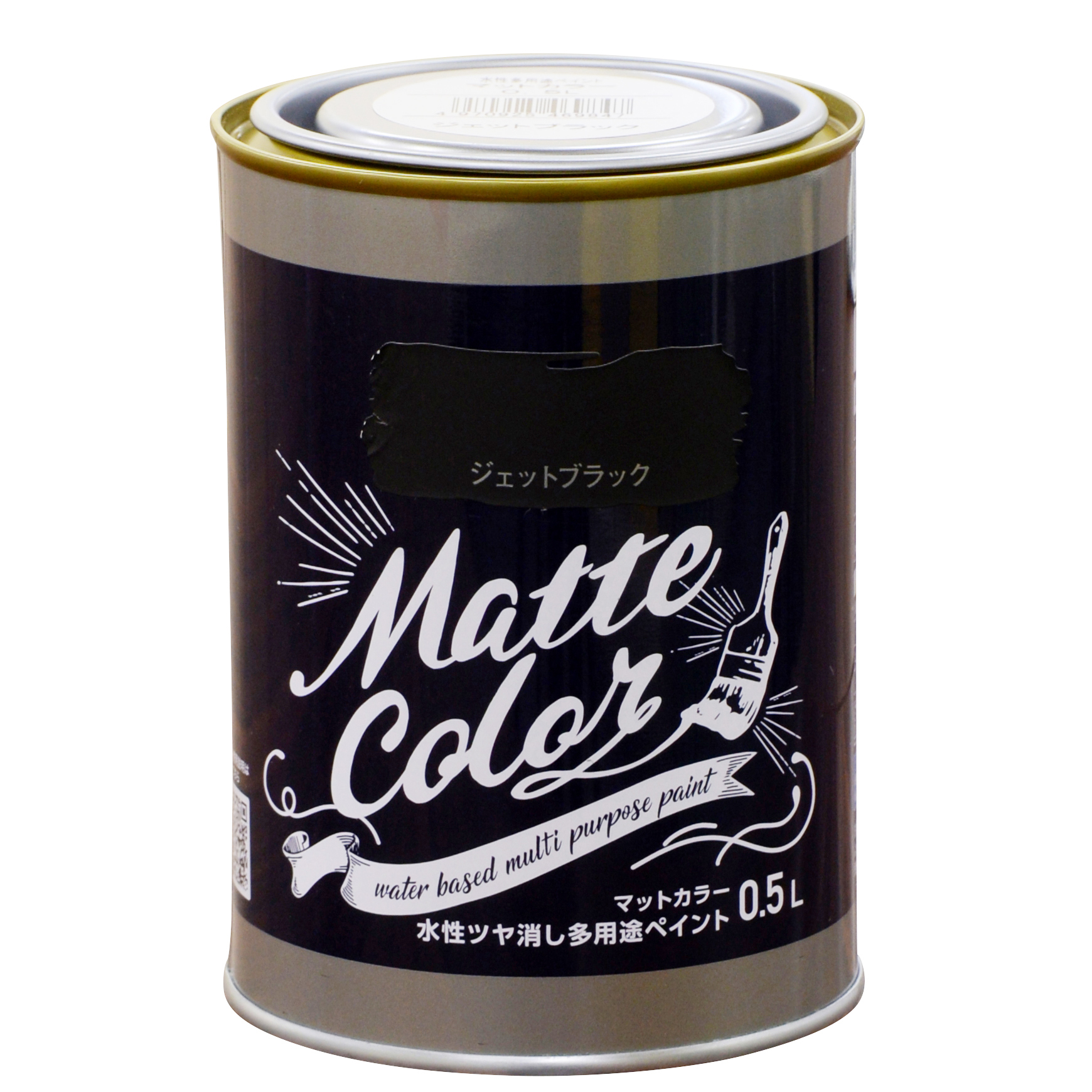 水基多功能油漆哑光颜色0.5L喷气式黑色