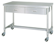 带脚轮（SUS430/h框架）WDHC-18090-U75 1800 x 900 x 800的工作表