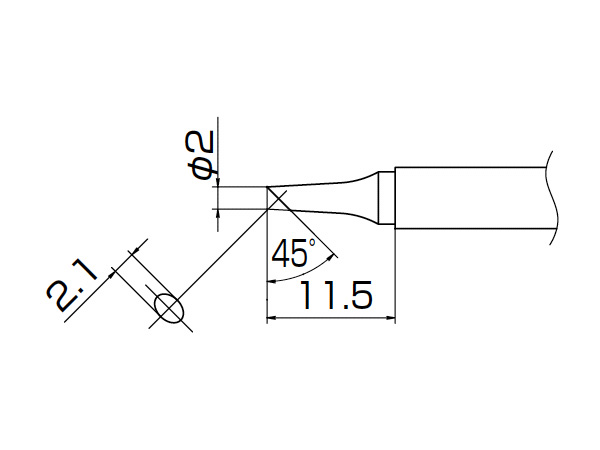 N2 Trowel Tip 2BC类型T13-BC2