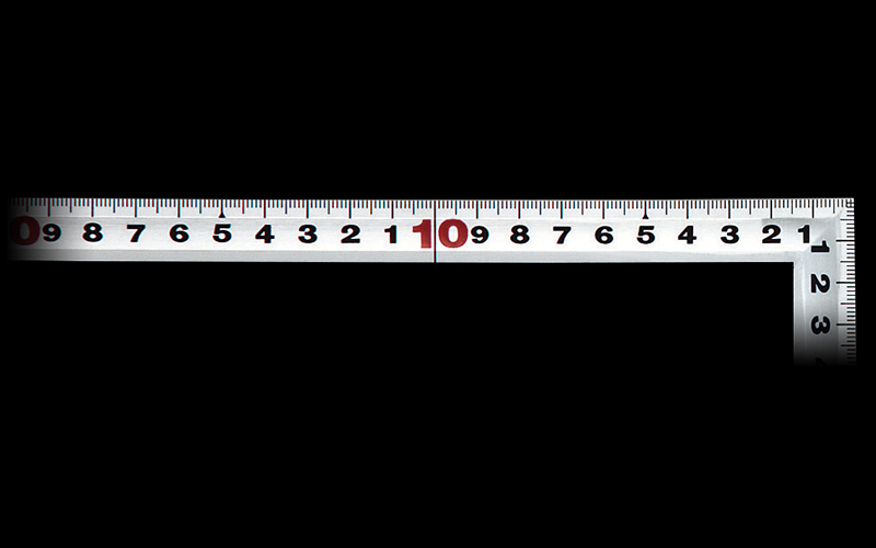 弯曲的Shaku银30厘米，用于铁工10294SL-30cm