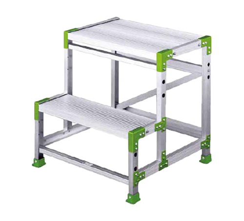 带有Eco Mark Ewa-20的组装工作台脚手架摊位