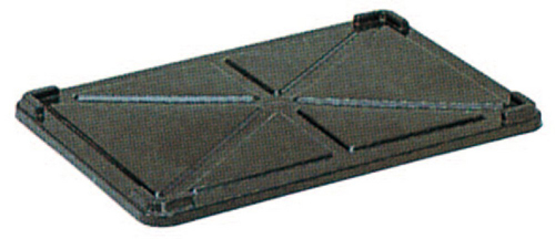 San Elekner导电PP Banju盖584mm x 397mm x 30mm黑色