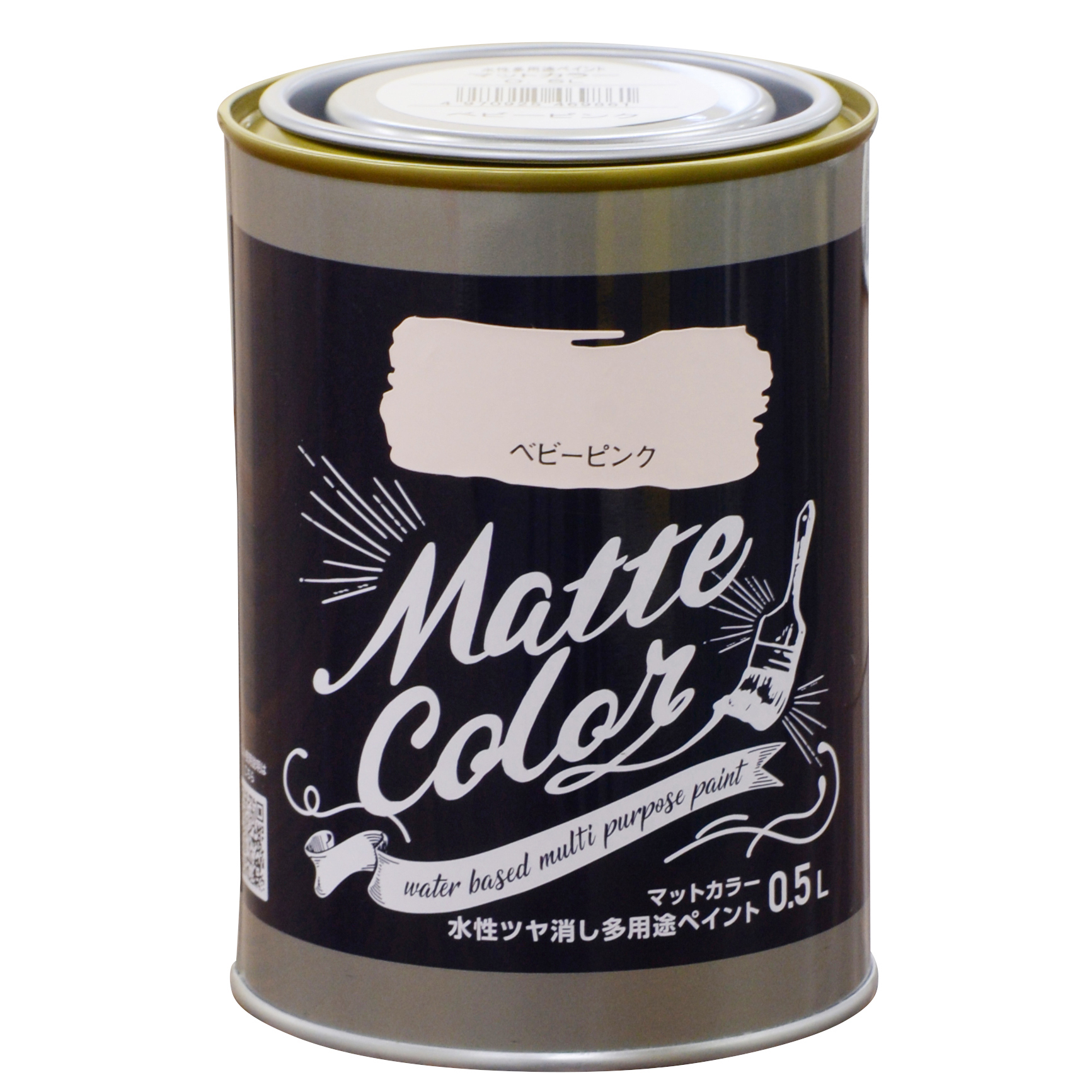 水基多功能油漆哑光颜色0.5L婴儿粉红色