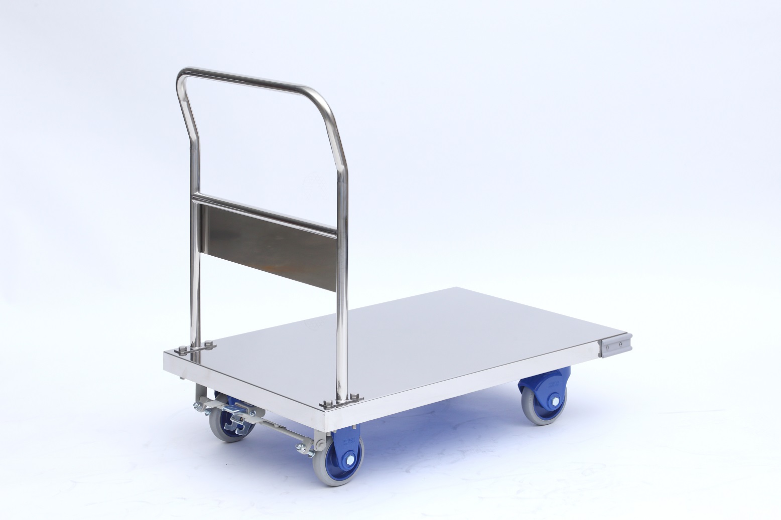 安静的不锈钢手推车（大）带脚制动器SUS-302GS+FB