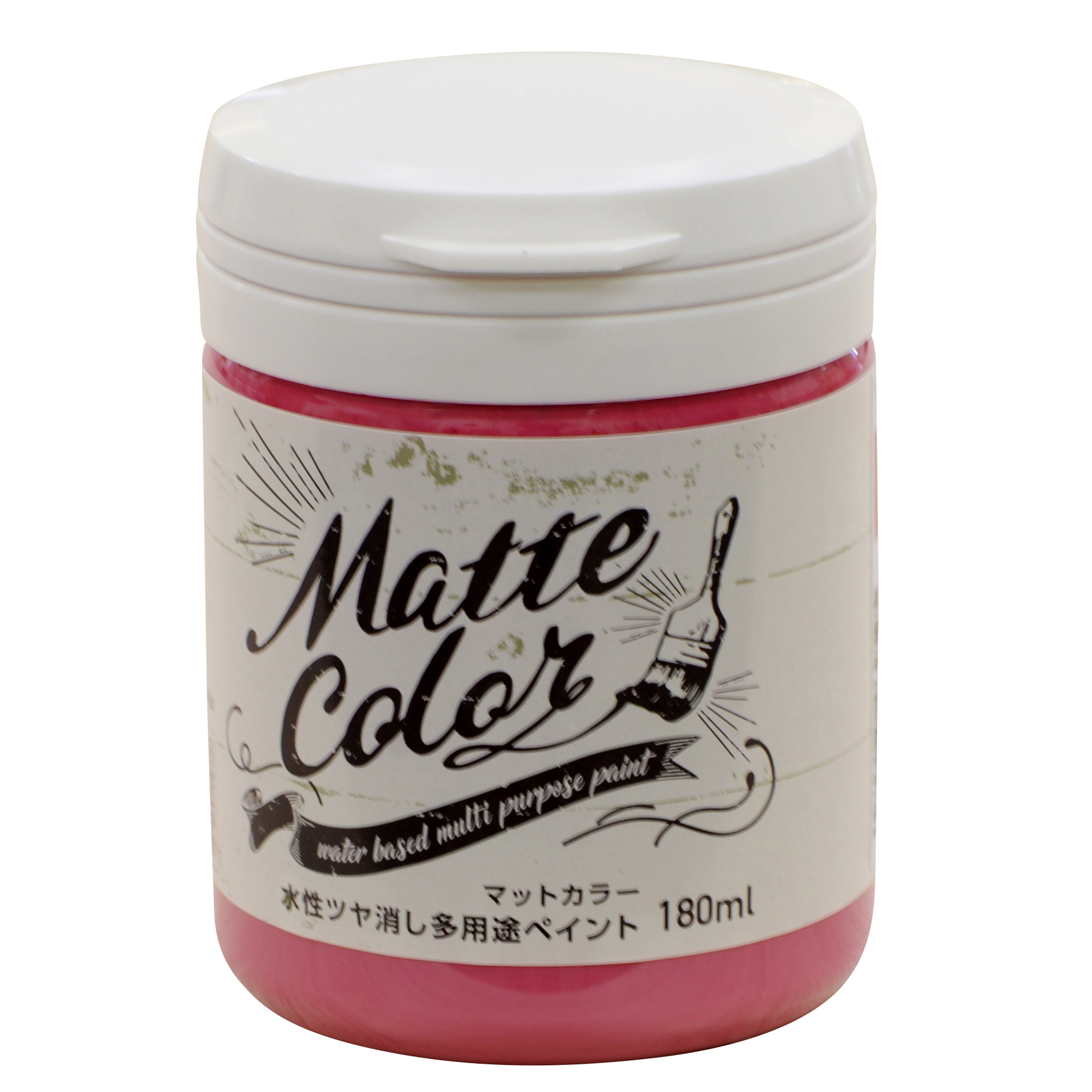 水基多功能油漆哑光颜色180ml樱桃粉红色