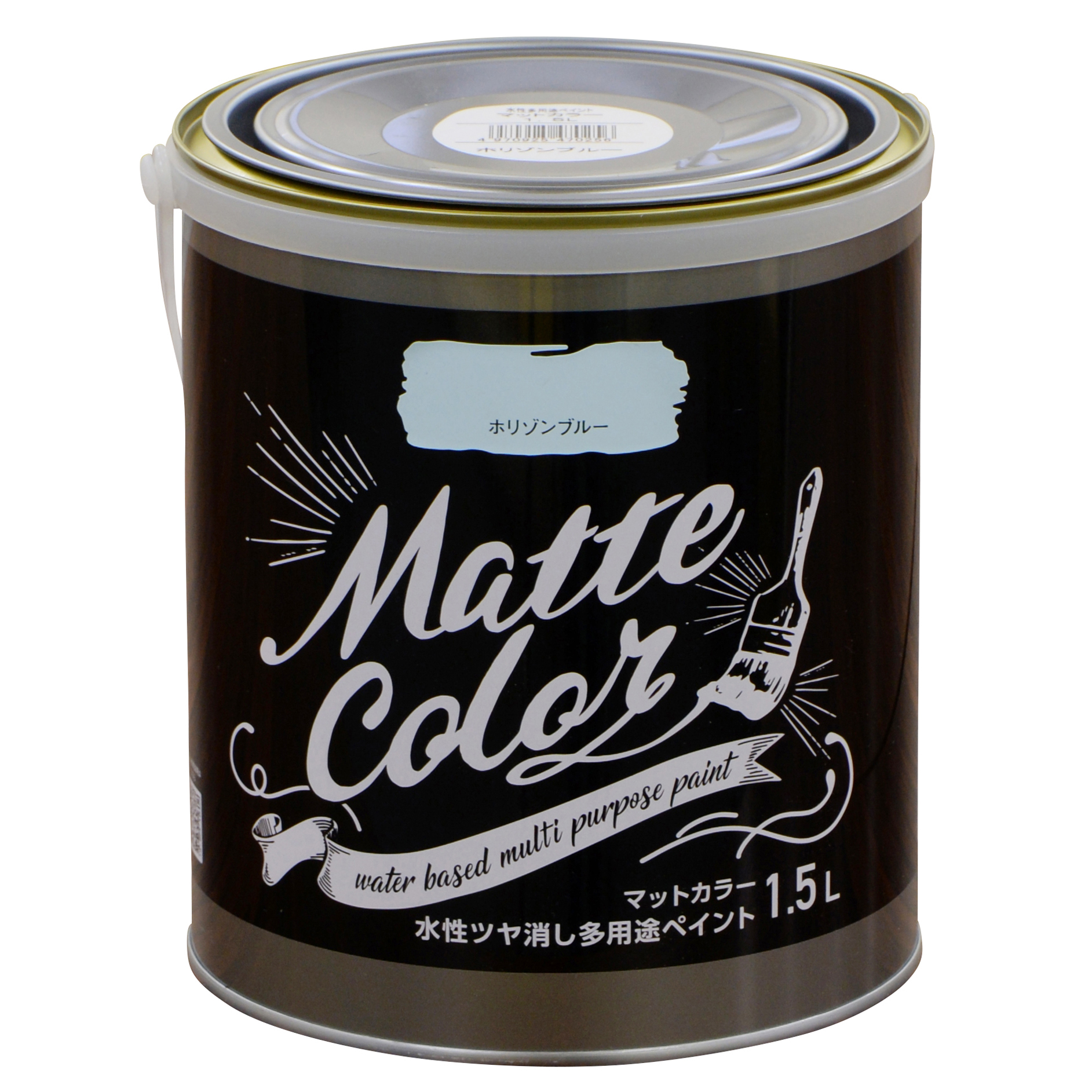 水基多功能油漆哑光颜色1.5L地平线蓝色