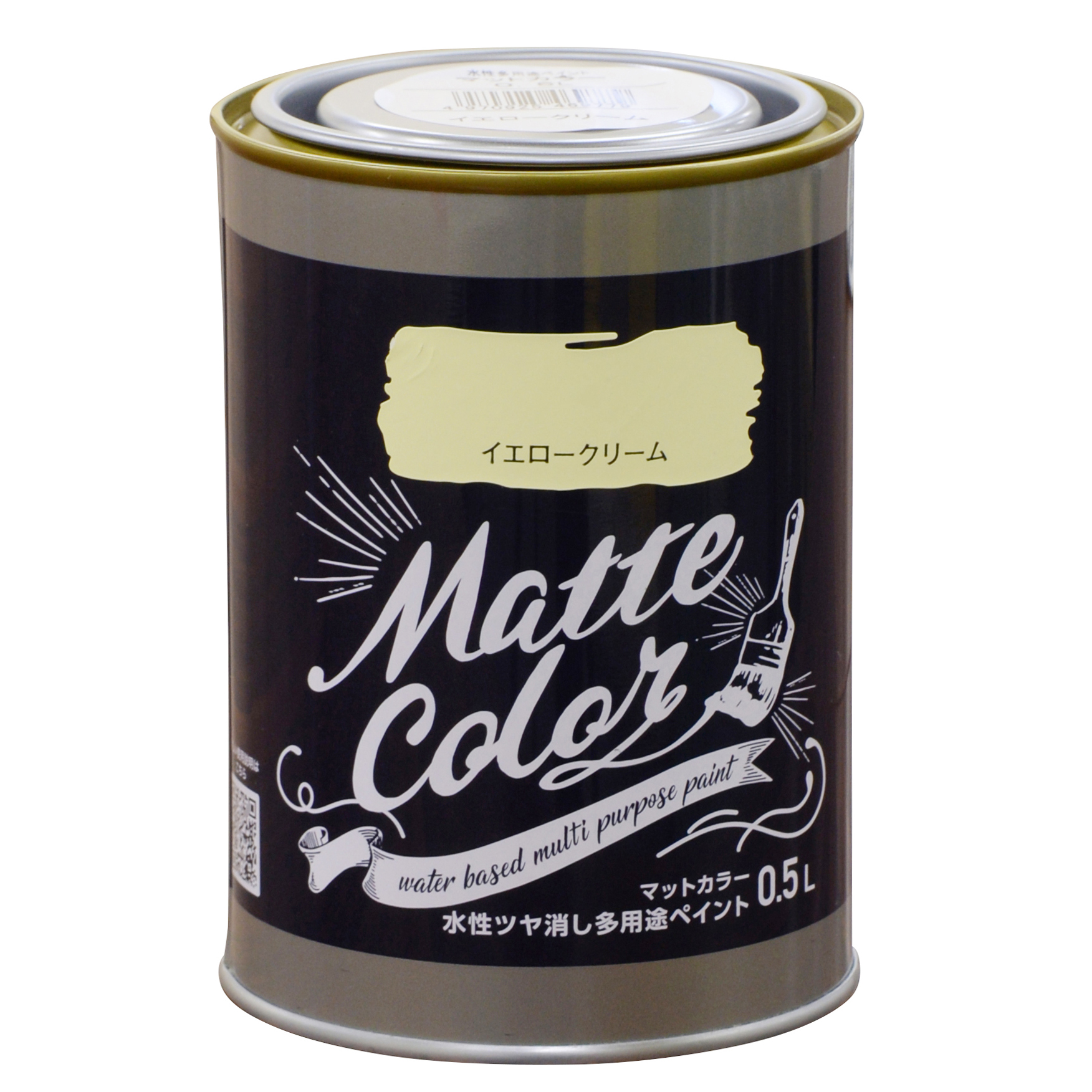 水基多功能油漆哑光颜色0.5l黄色奶油