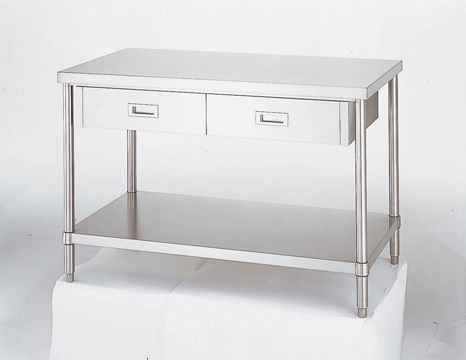 不锈钢工作台（SUS430）固体架子WDB-18090带单面抽屉