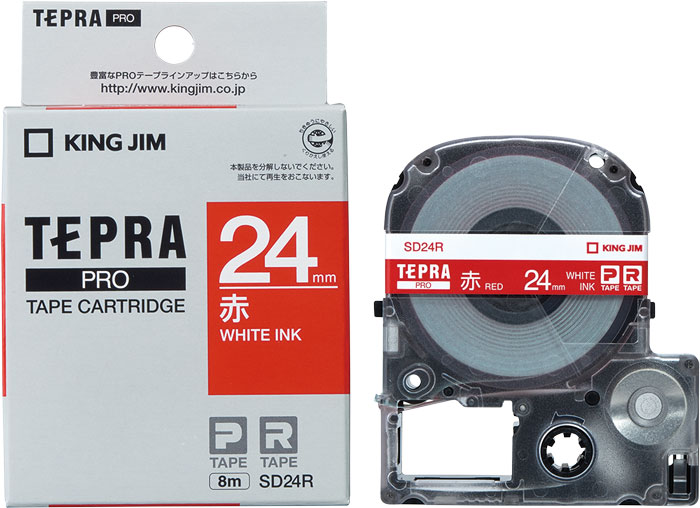 Tepra Pro红色标签（8M，白色角色SD24R