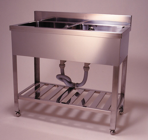 不锈钢水槽两坦克型（240D）SUS304 1800 x 600 x 800hmm