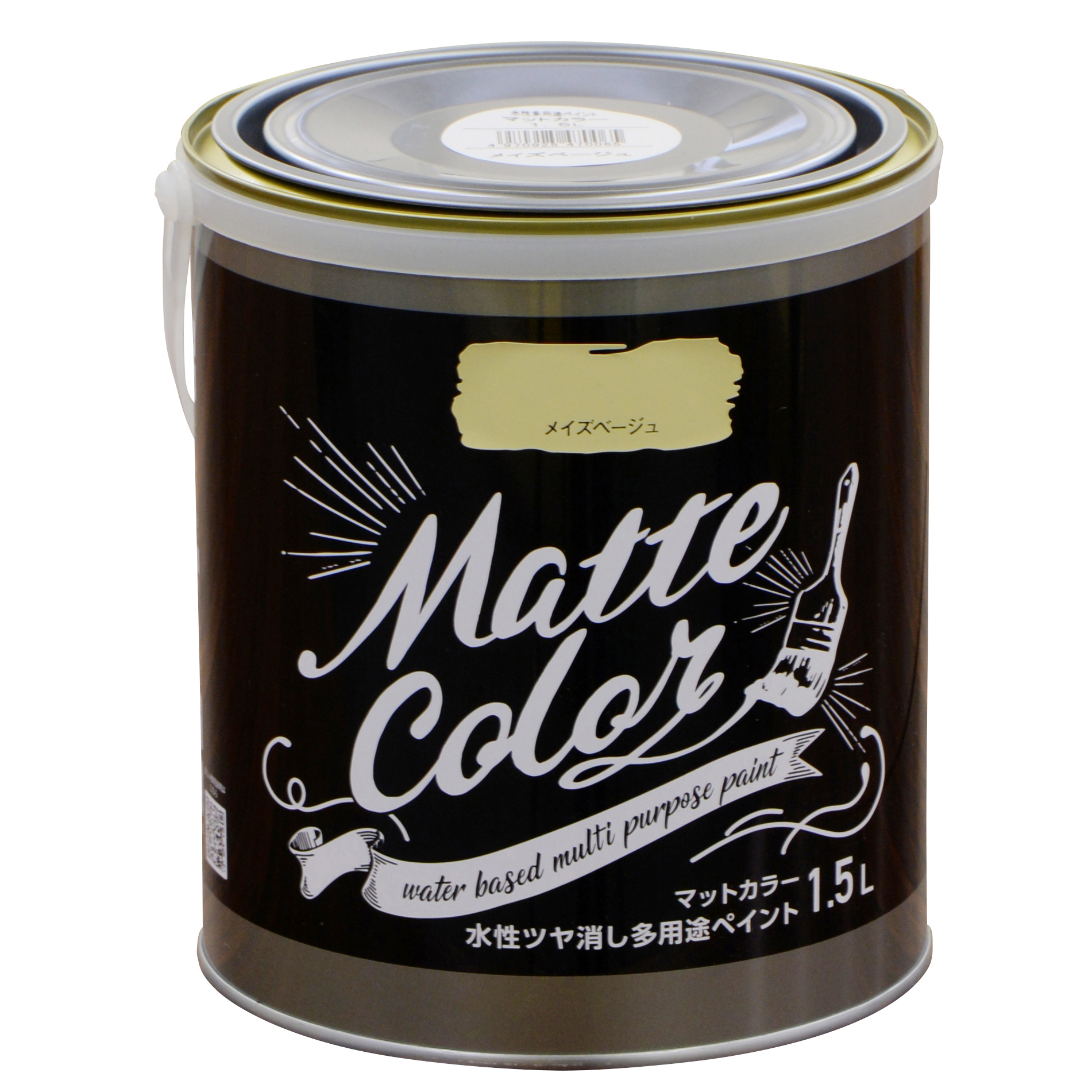 水基多功能油漆哑光颜色1.5L迷宫米色